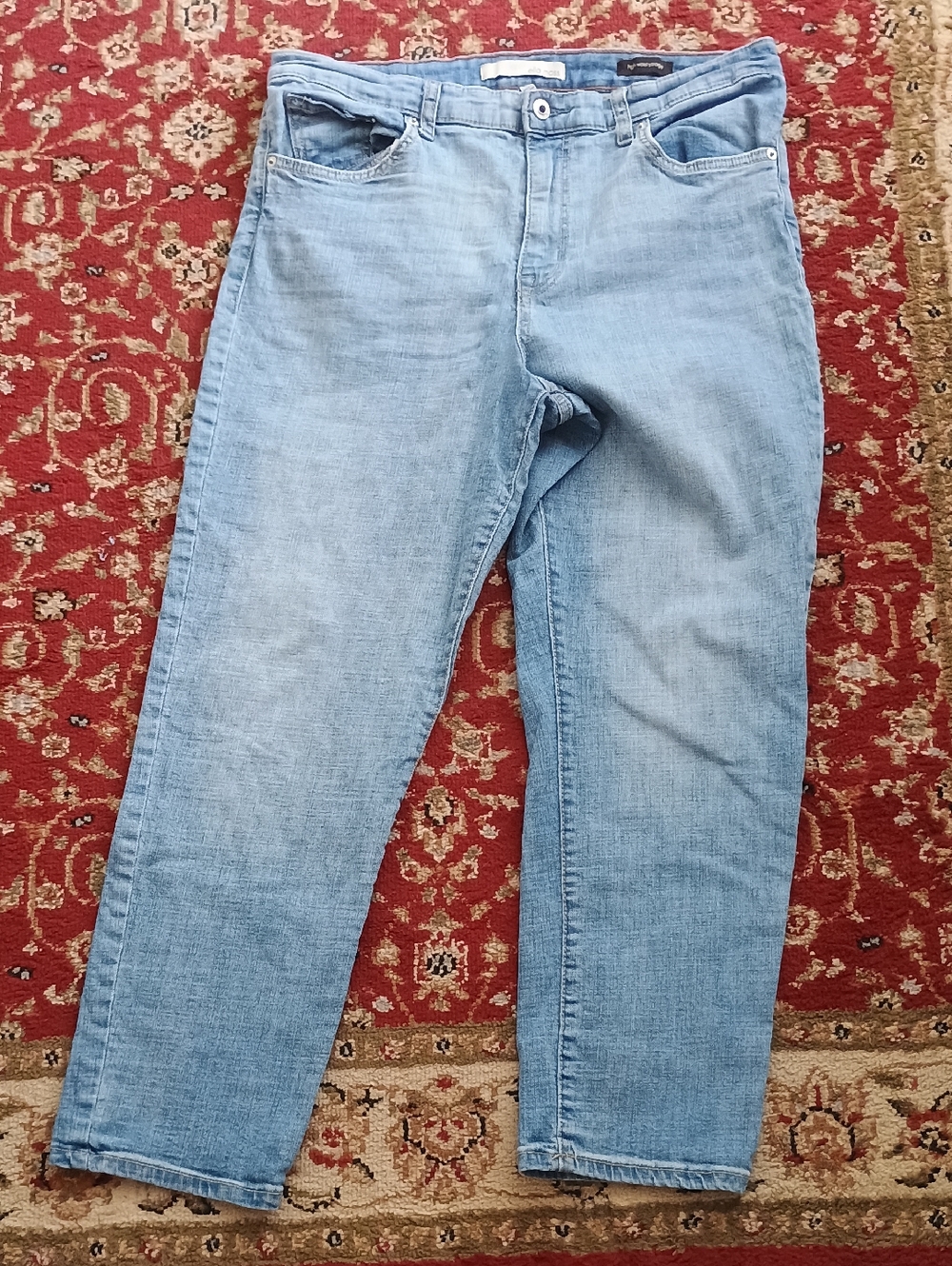 Vintage Ella Moss Light Blue High Waist Straight Jeans